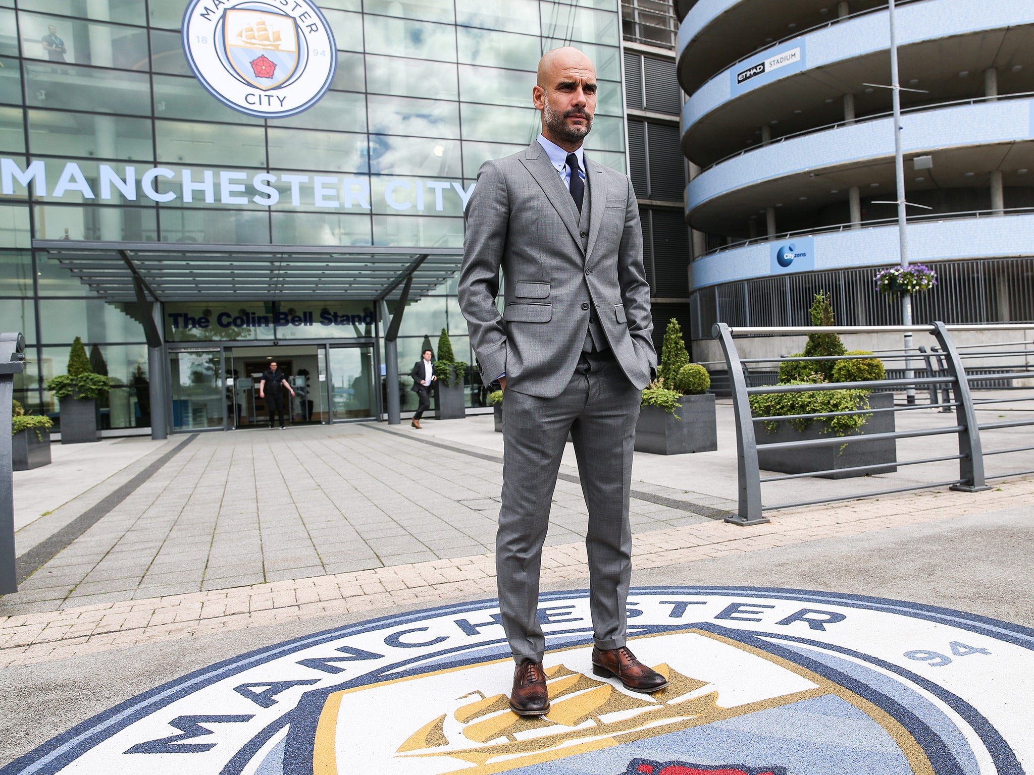 Pep Guardiola takes charge of his first match as Manchester City manager against Bayern Munich