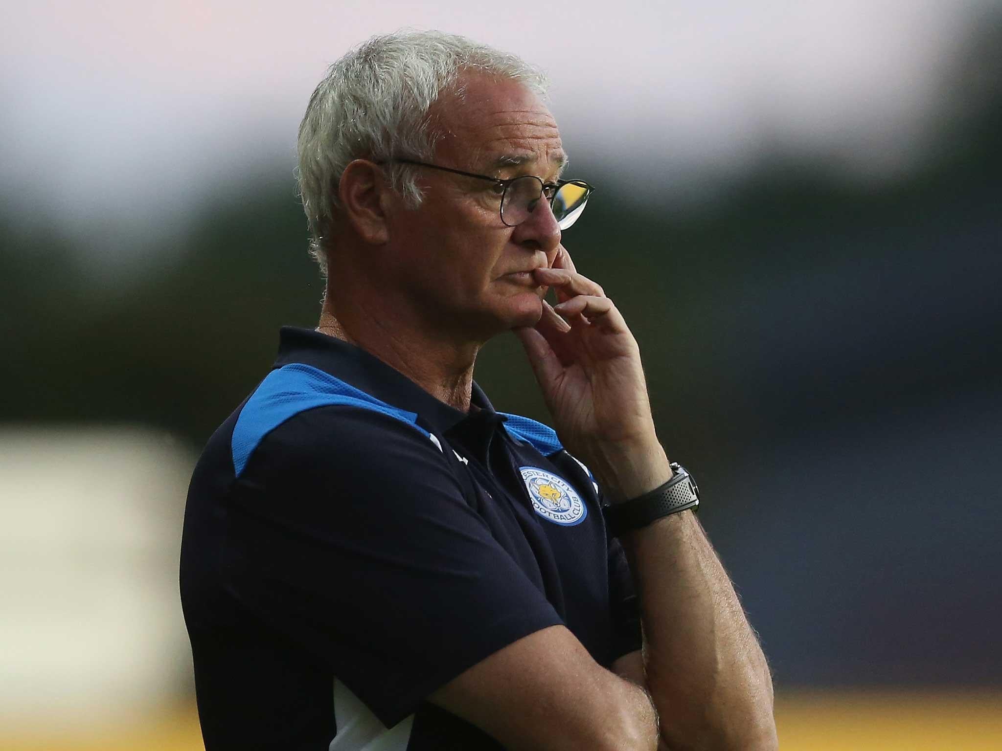 Claudio Ranieri watches champions Leicester City's pre-season win at Oxford