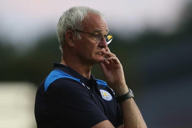 Claudio Ranieri watches champions Leicester City's pre-season win at Oxford