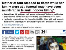 Mail Online forced to correct 'Islamic honour killing' headline after Ipso upholds complaint