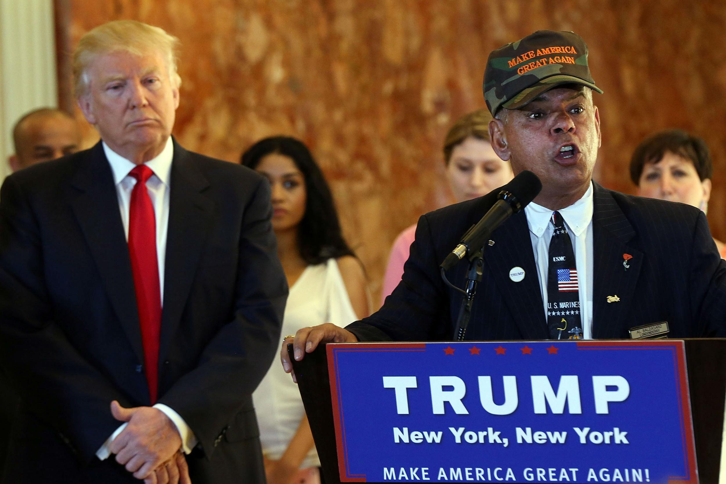 Mr Baldasaro became involved in the campaign through Mr Trump's focus on veterans