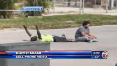 Video shows moments before police shoot unarmed black man lying down with his hands up