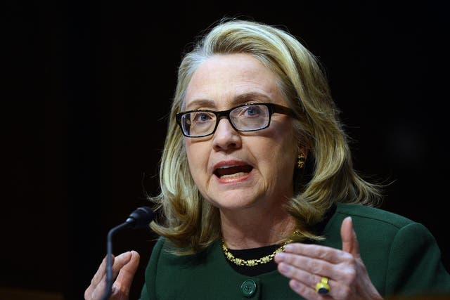 Clinton testifies to Senate Foreign Relations Committee in 2013 <em>Saul Loeb/Getty</em>