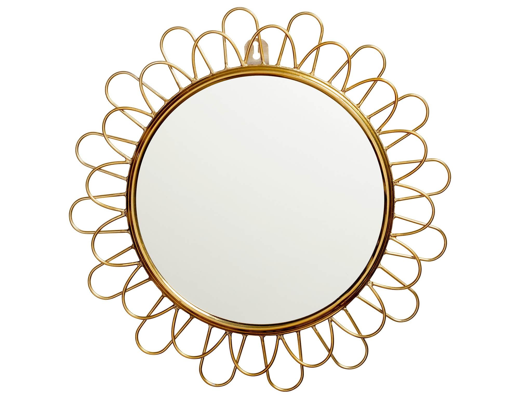 Brass mirror, £14.99 (H&amp;M)