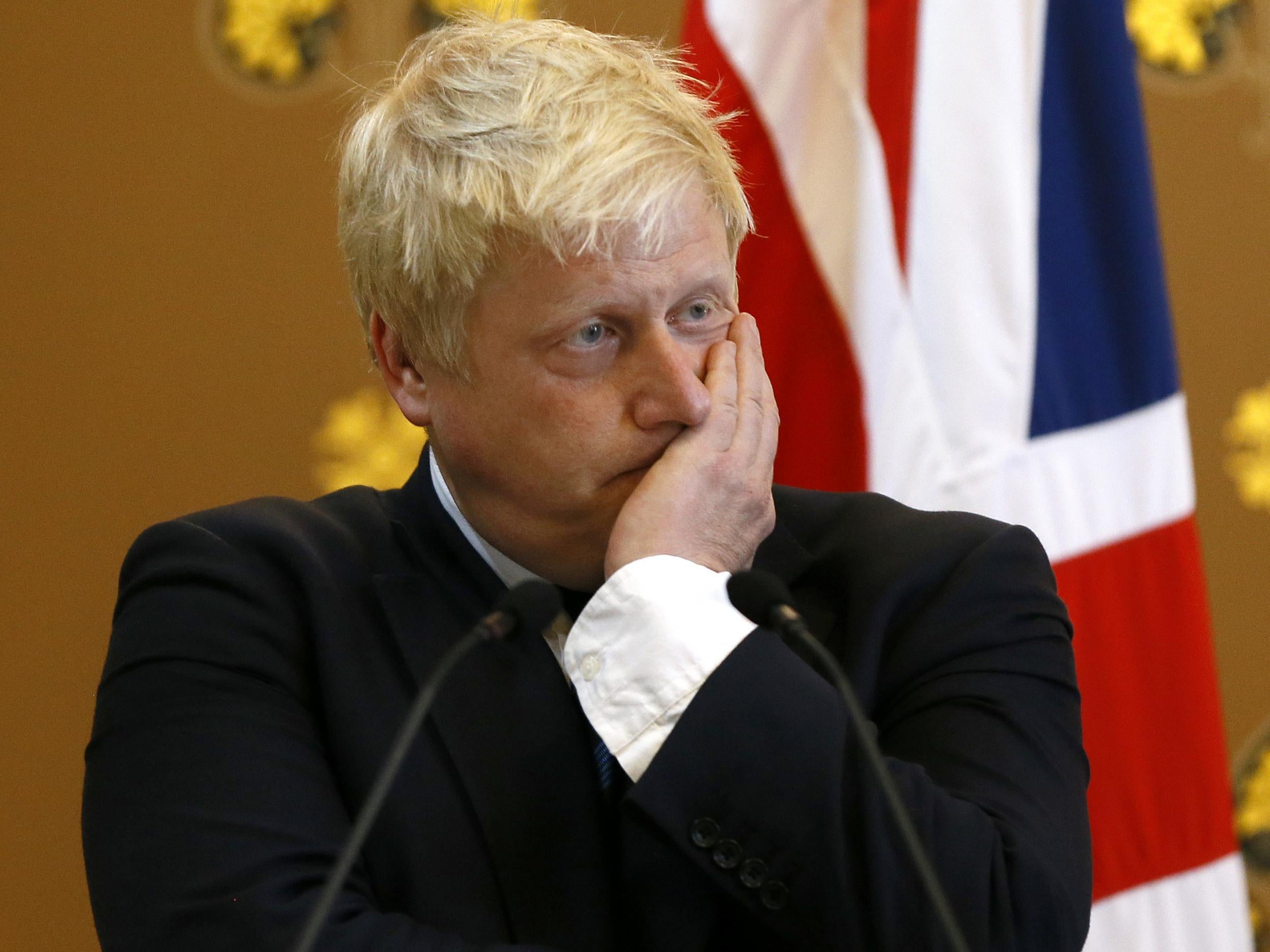 Johnson met with the Friends of Syria in London on Wednesday