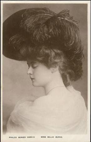 Postcard of actress Billie Burke, dating c. 1914