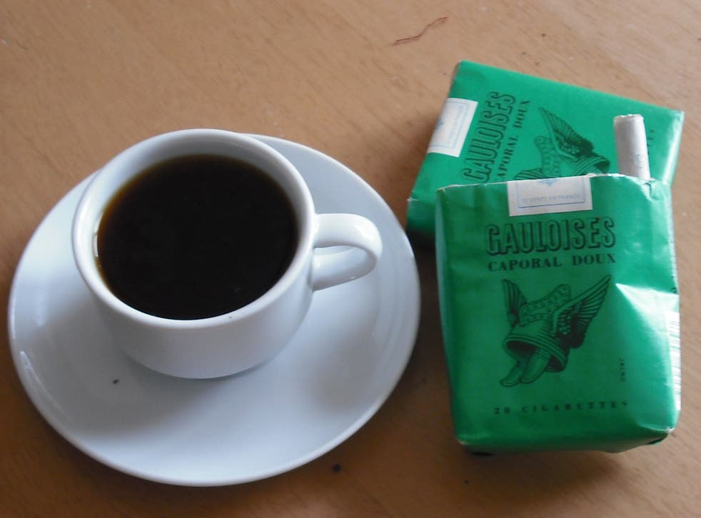 Quintessentially French: Coffee and Gauloises