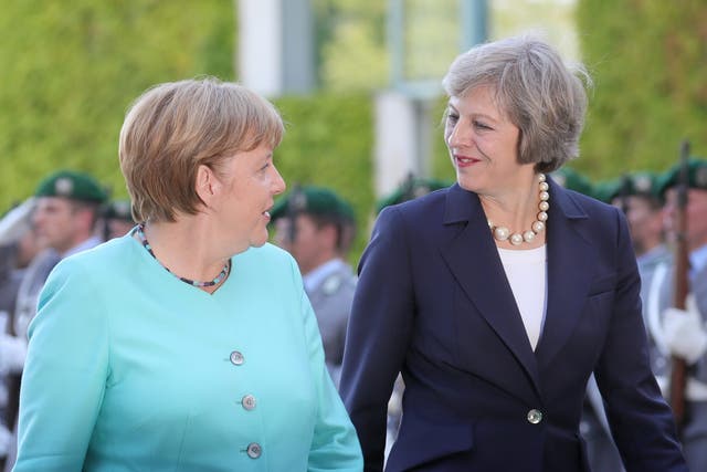 Angela Merkel and Theresa May meet in Berlin