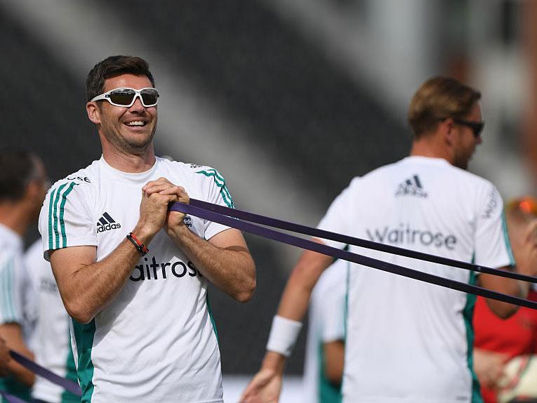 
James Anderson's return will bolster England's chances at Old Trafford after the bowler sat out the first Test (Getty) 
