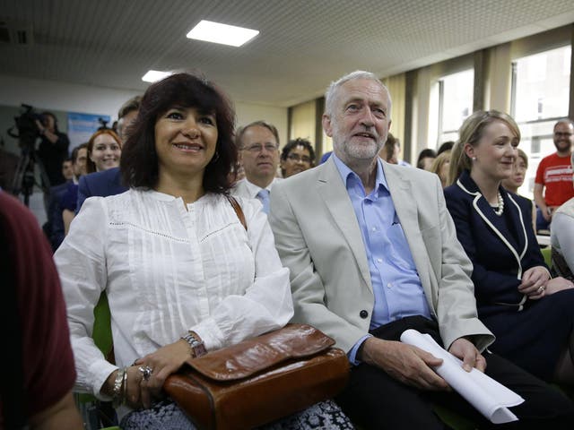 Jeremy Corbyn at the launch of his campaign to remain as Labour leader