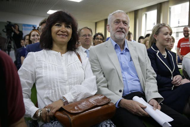 Jeremy Corbyn at the launch of his campaign to remain as Labour leader