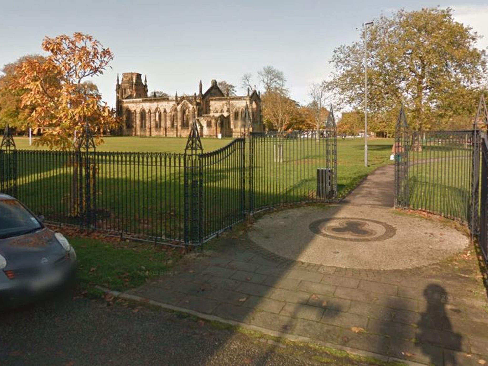 The attack happened at Holy Trinity churchyard in the early hours of Wednesday morning