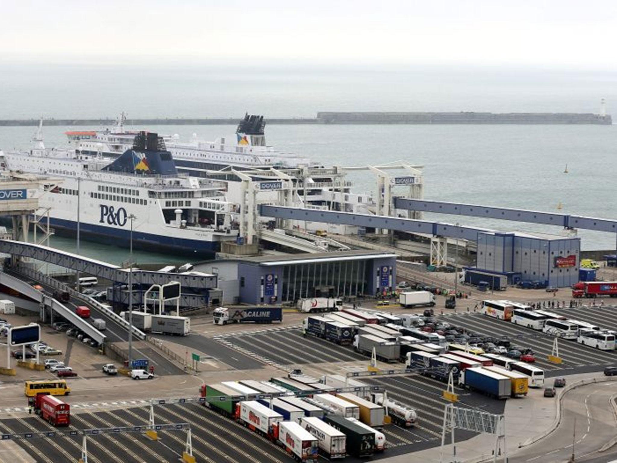 File photo dated 10/07/13 of a general view of the Port of Dover in Kent, as terror fears have led to severe delays at the port reportedly leaving hundreds of motorists stranded overnight after security checks were heightened at the request of French authorities