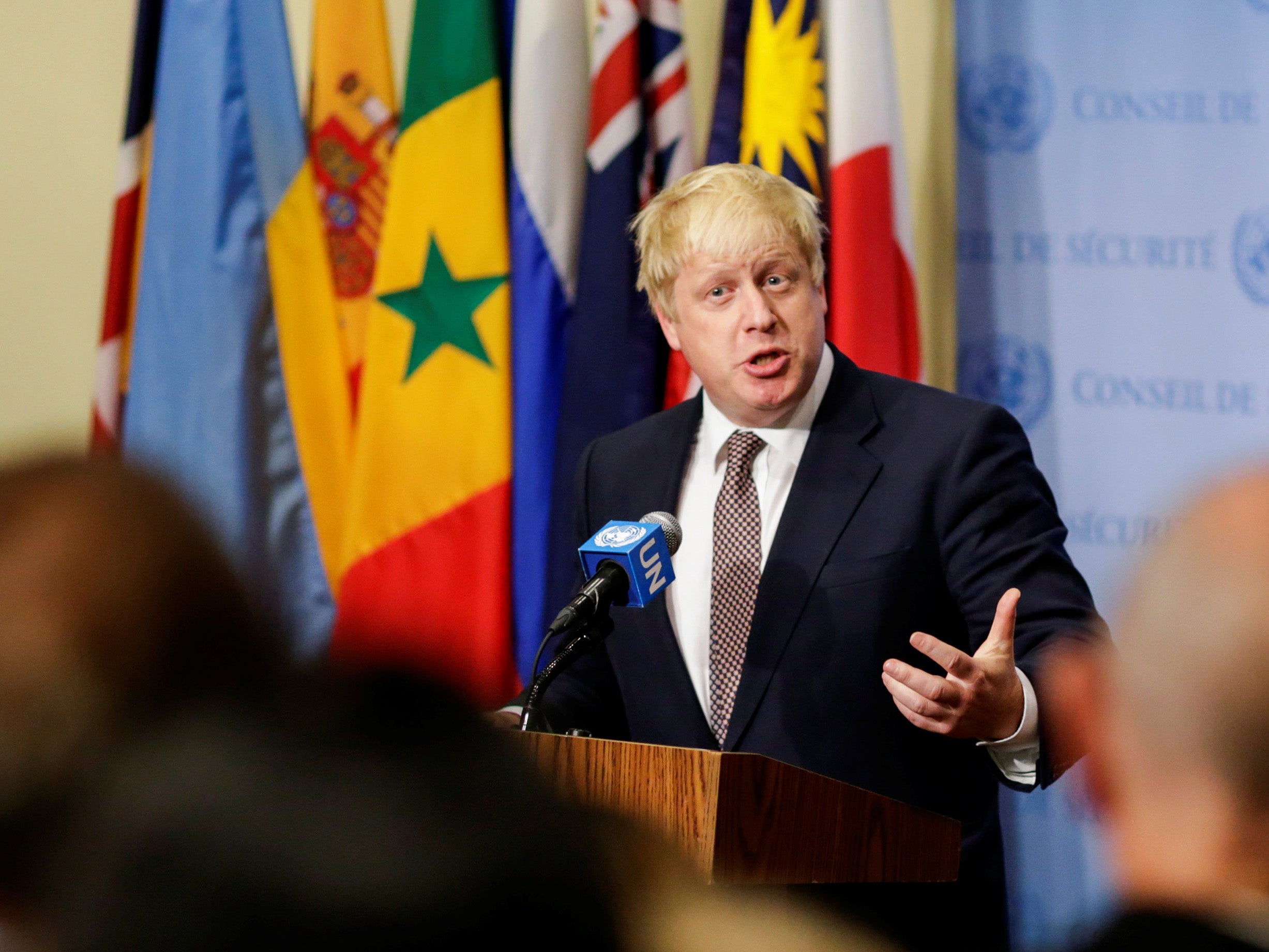Foreign Secretary Boris Johnson has attacked Russia over its approach in Syria