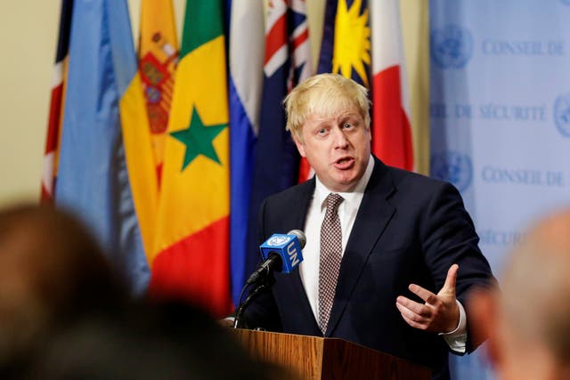 British Foreign Secretary Boris Johnson will be meeting with the main Syrian opposition representatives