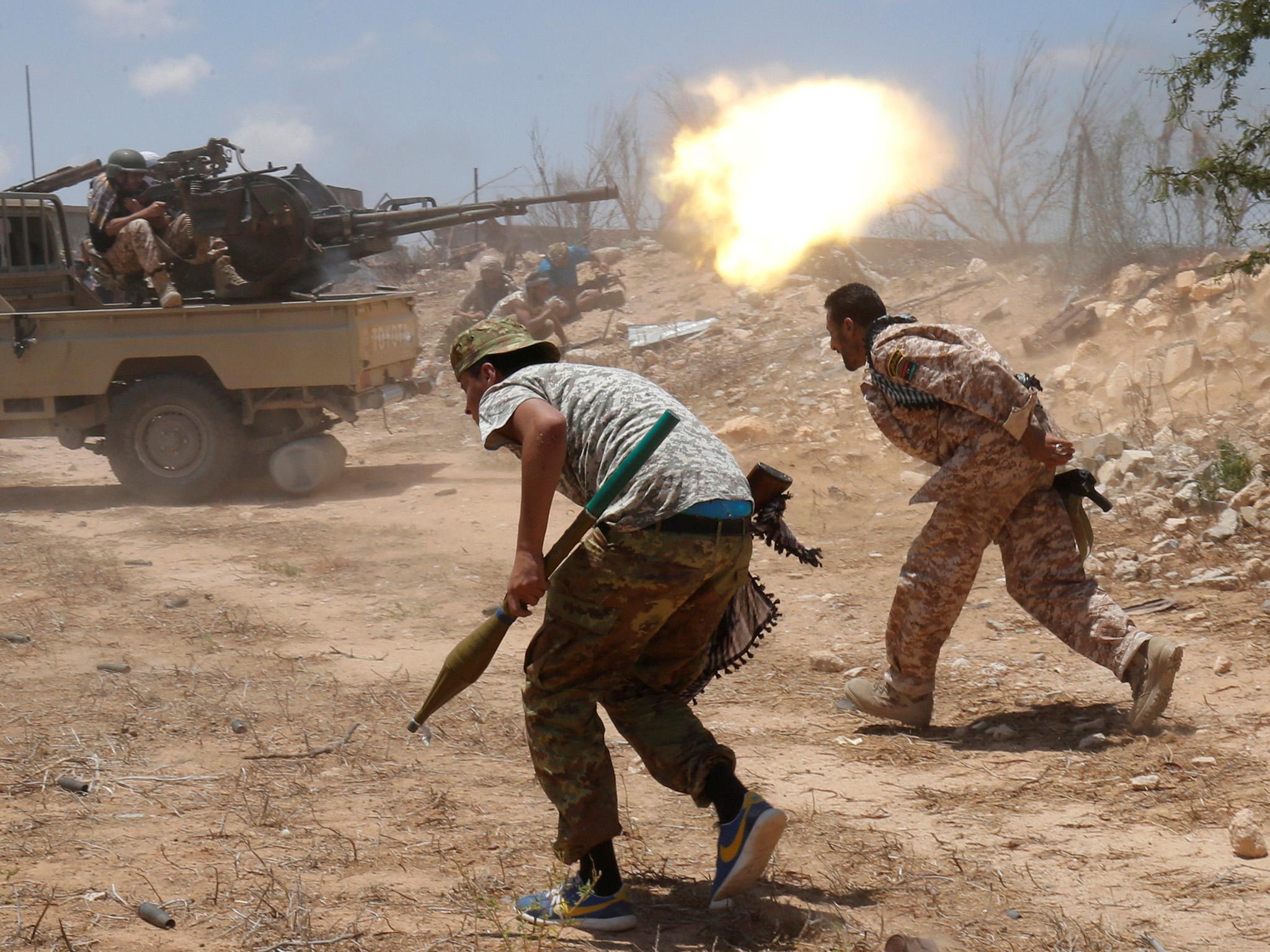 The US has been backing militias fighting to push Isis back in Libya