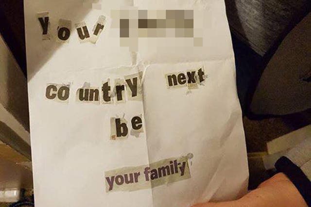 A Polish family's home was set ablaze by arsonists in Cornwall who left a note urging them to "go back to your f***ing country"