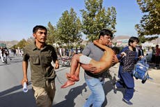 Kabul explosion: At least 61 dead as Isis claim blast at protest march