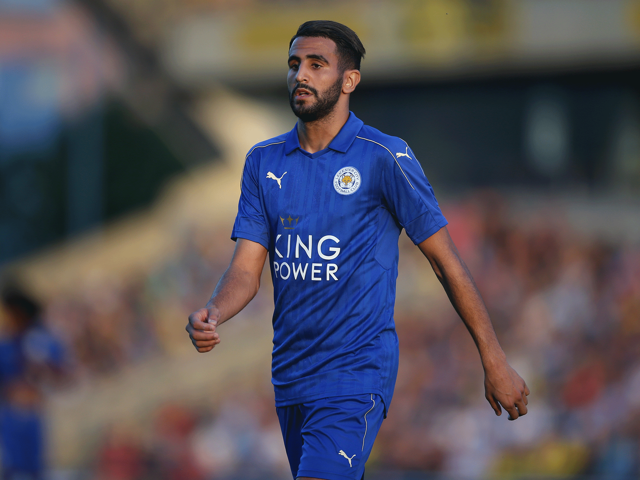 Riyad Mahrez starts for the Foxes