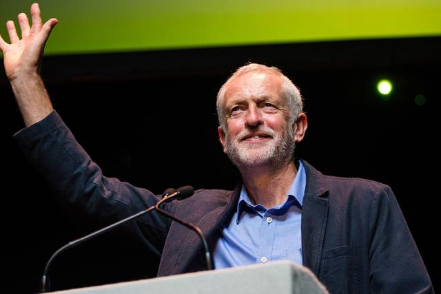 Jeremy Corbyn addresses supporters at his leadership rally at The Lowry Theatre, Salford, last week