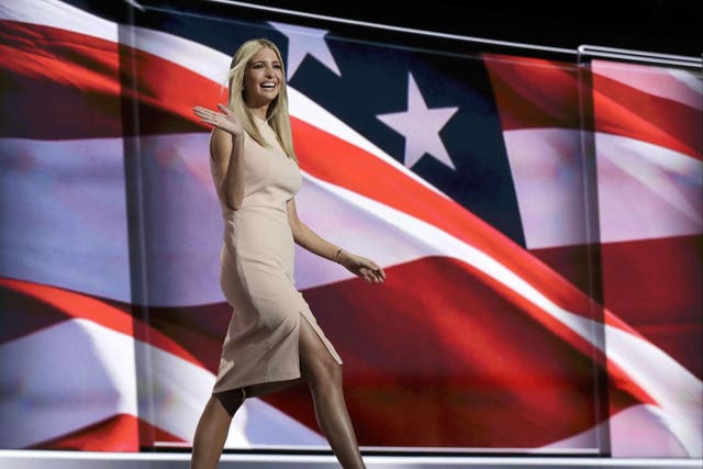The dress Ms Trump wore at the RNC sold out online after she tweeted a link