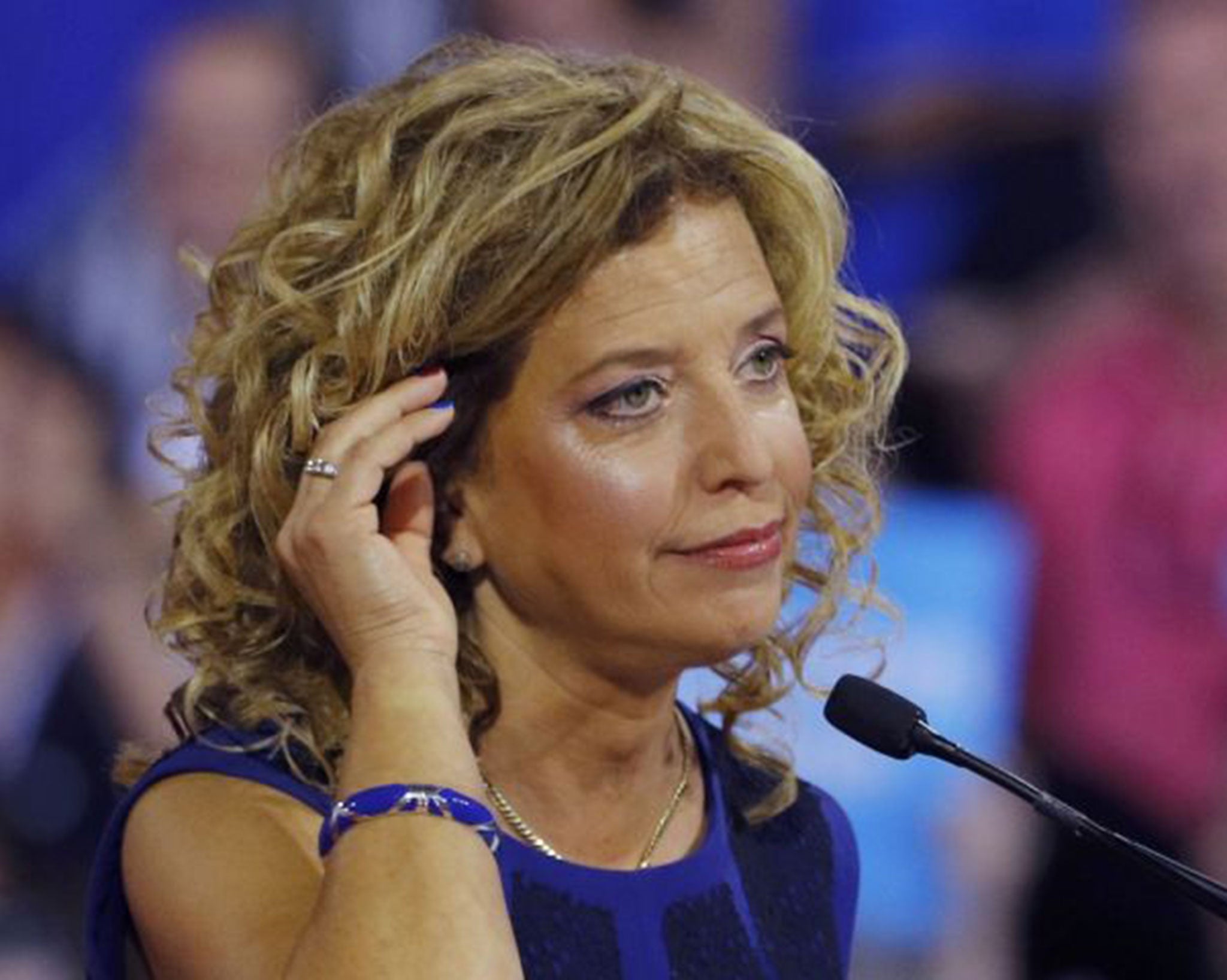 &#13;
Wasserman Schultz was forced to stand down as the DNC chair &#13;