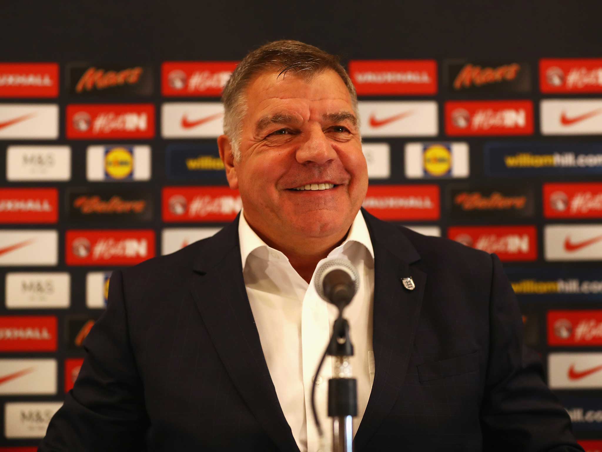Sam Allardyce holds his first press conference as England manager