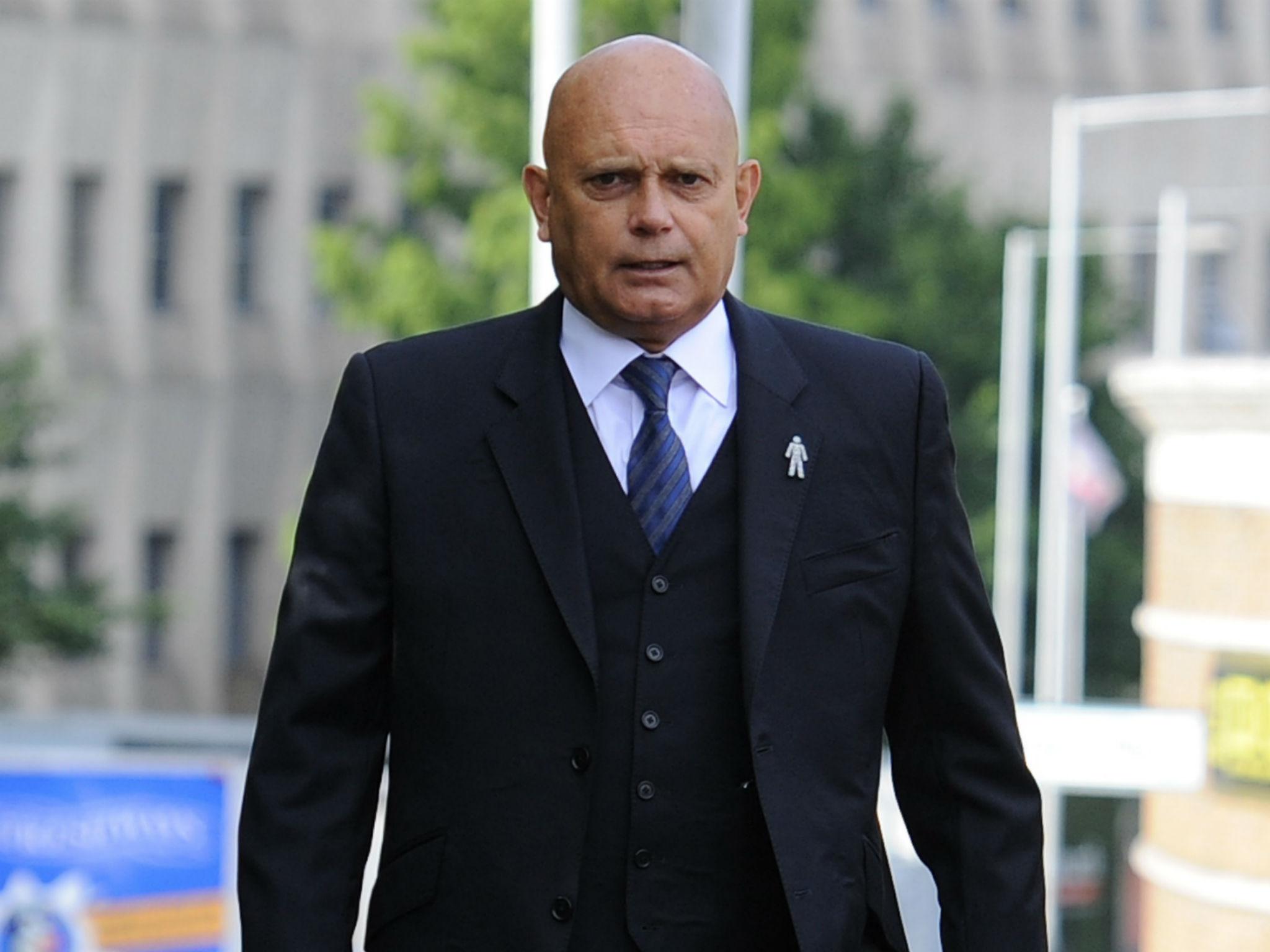 Ray Wilkins arriving at Uxbridge Magistrates' Court