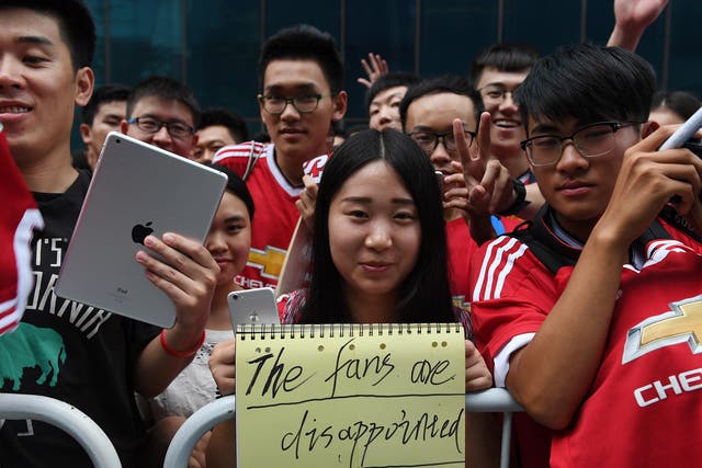 Premier League football is popular in China