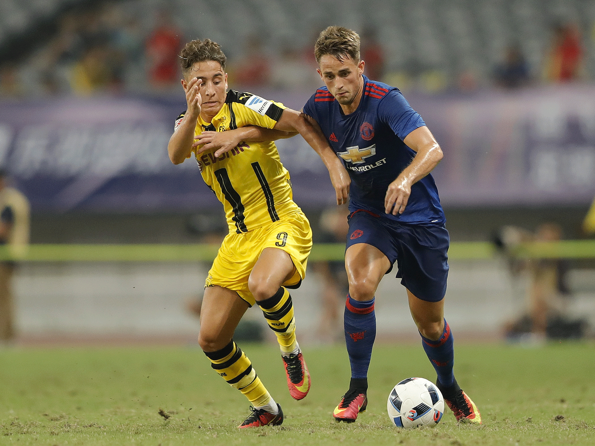 Januzaj in action for United during their pre-season tour of China