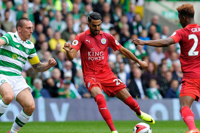 Riyad Mahrez was in sublime form for the Foxes in their International Champions Cup fixture against Celtic