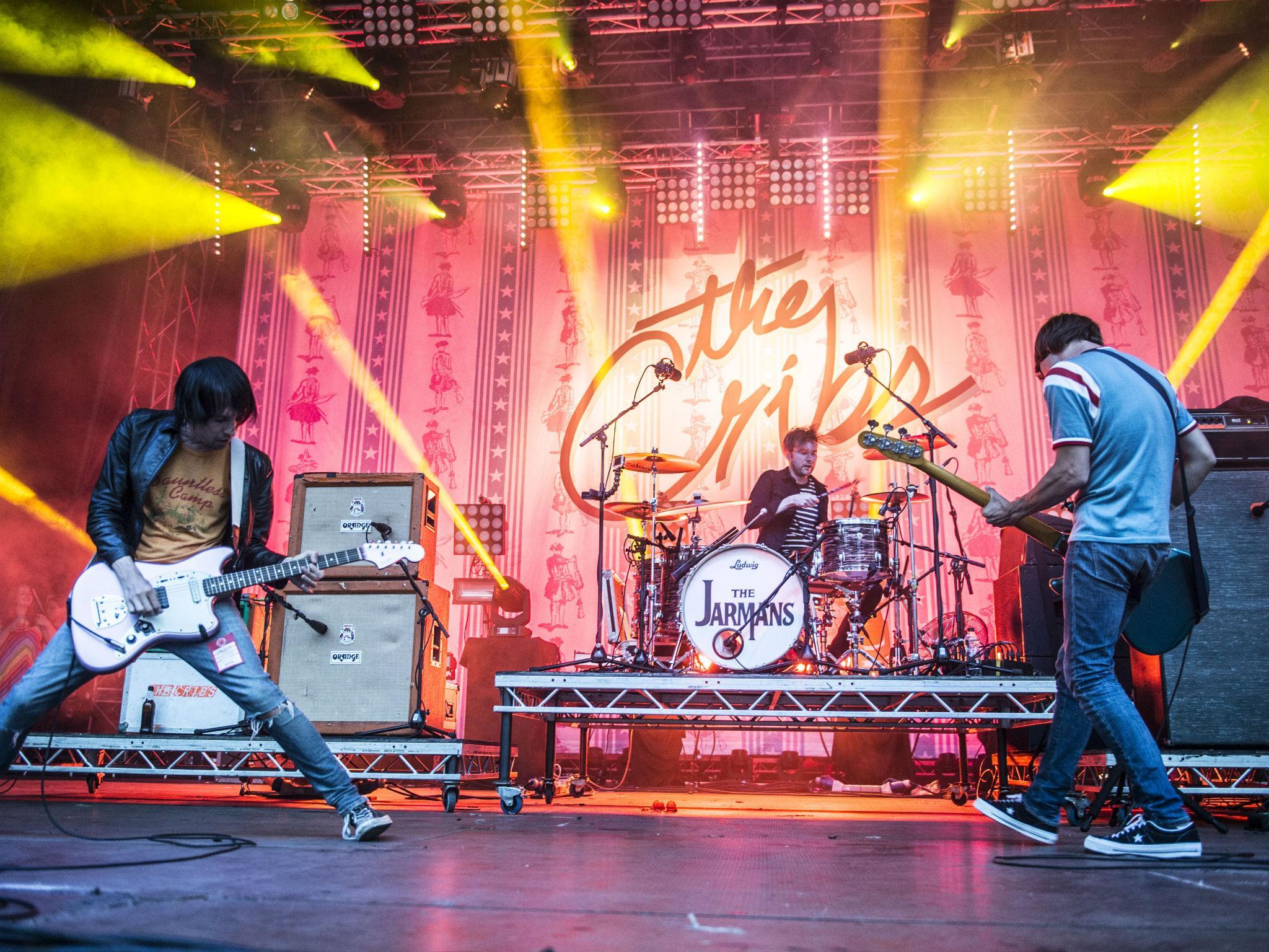The Cribs in concert at Leeds Millennium Square