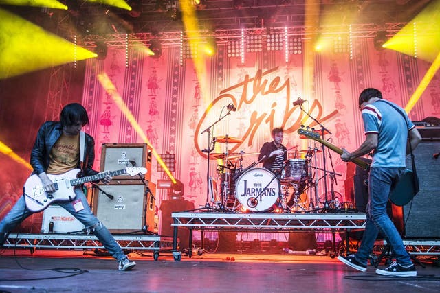 The Cribs in concert at Leeds Millennium Square