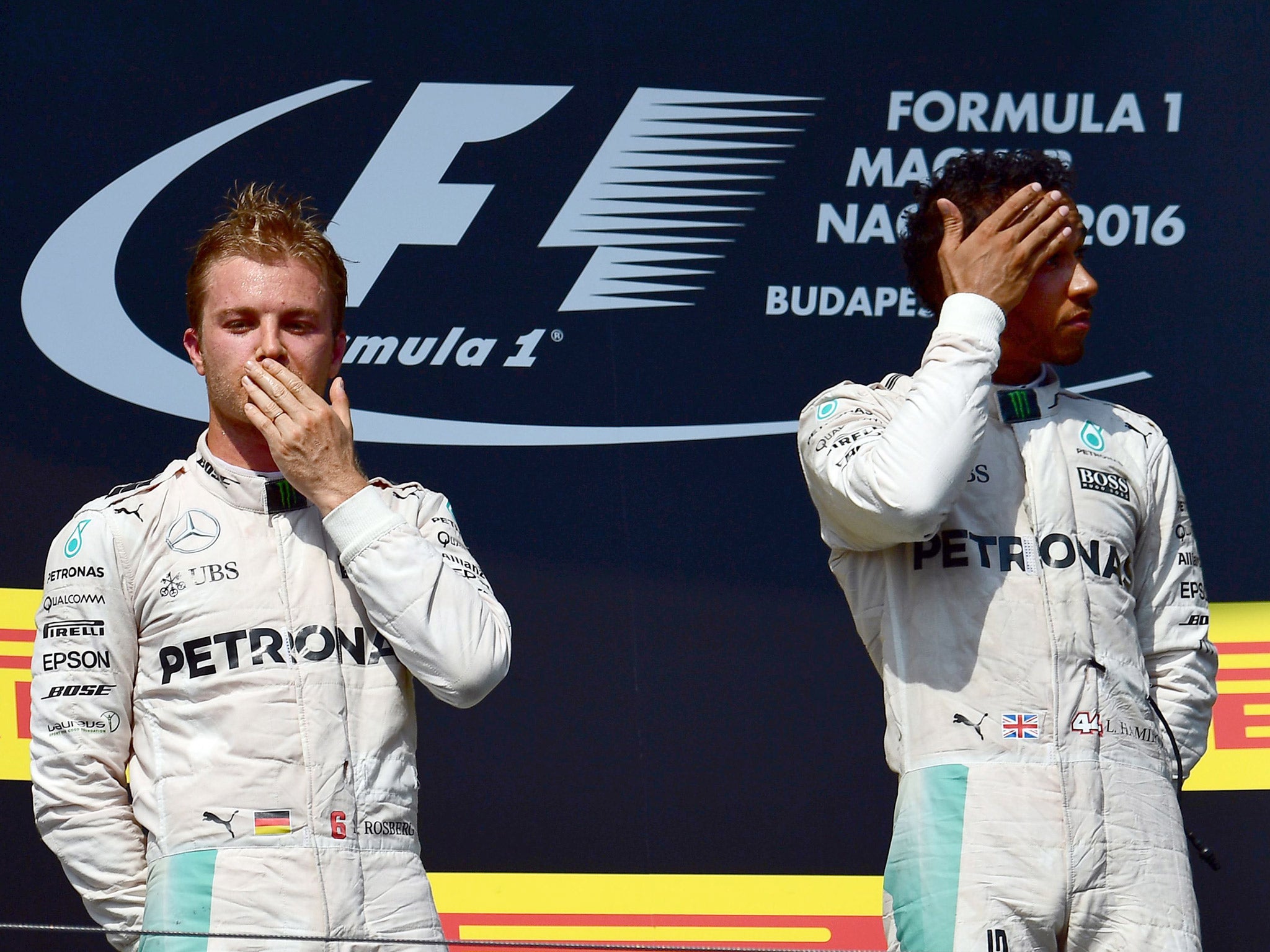 Nico Rosberg and Lewis Hamilton clashed verbally in the post-race press conference