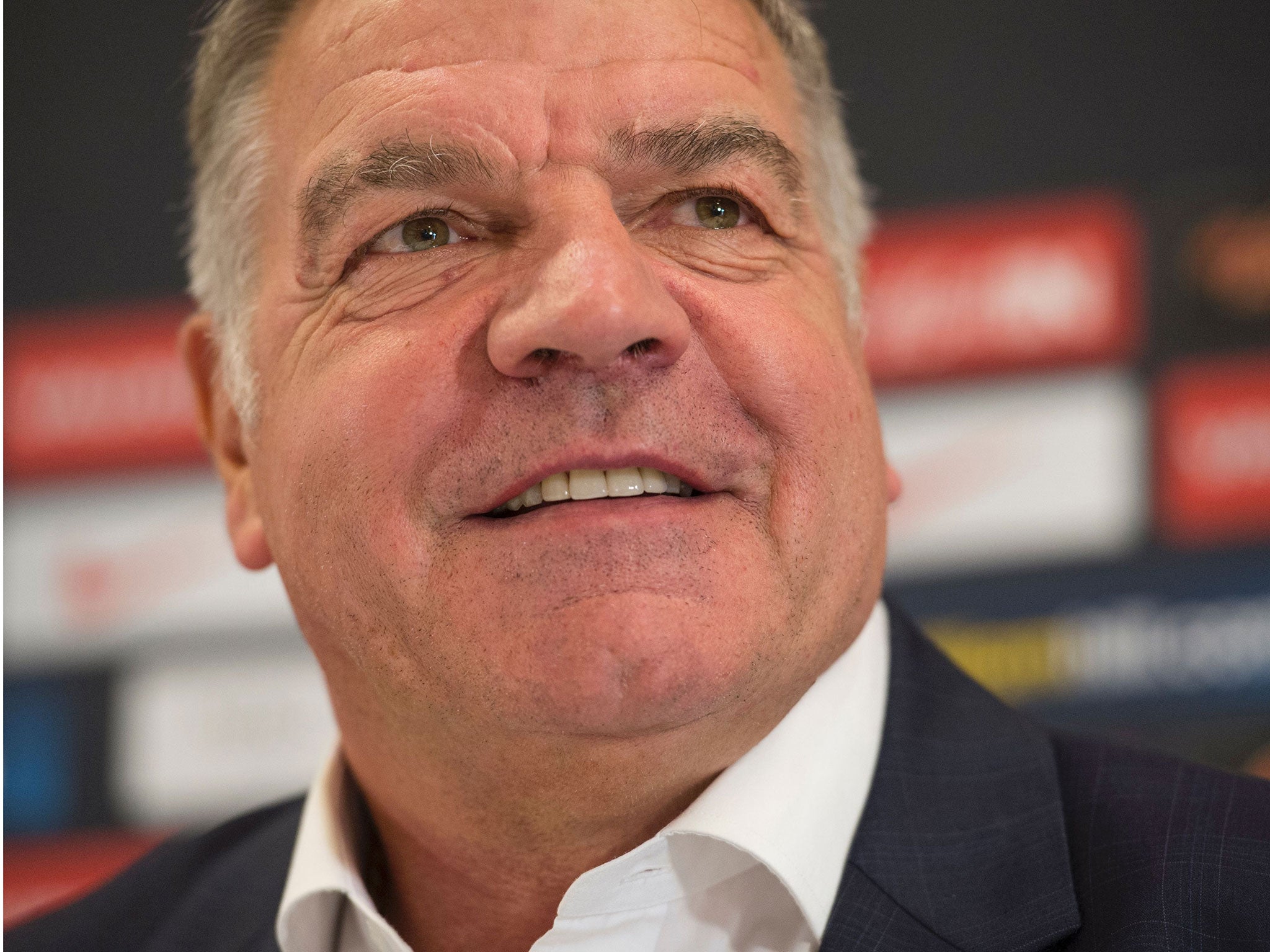 Sam Allardyce speaking at Monday's conference