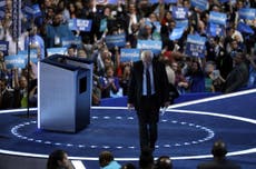 DNC 2016: Bernie Sanders pleads with his supporters to vote for Hillary Clinton
