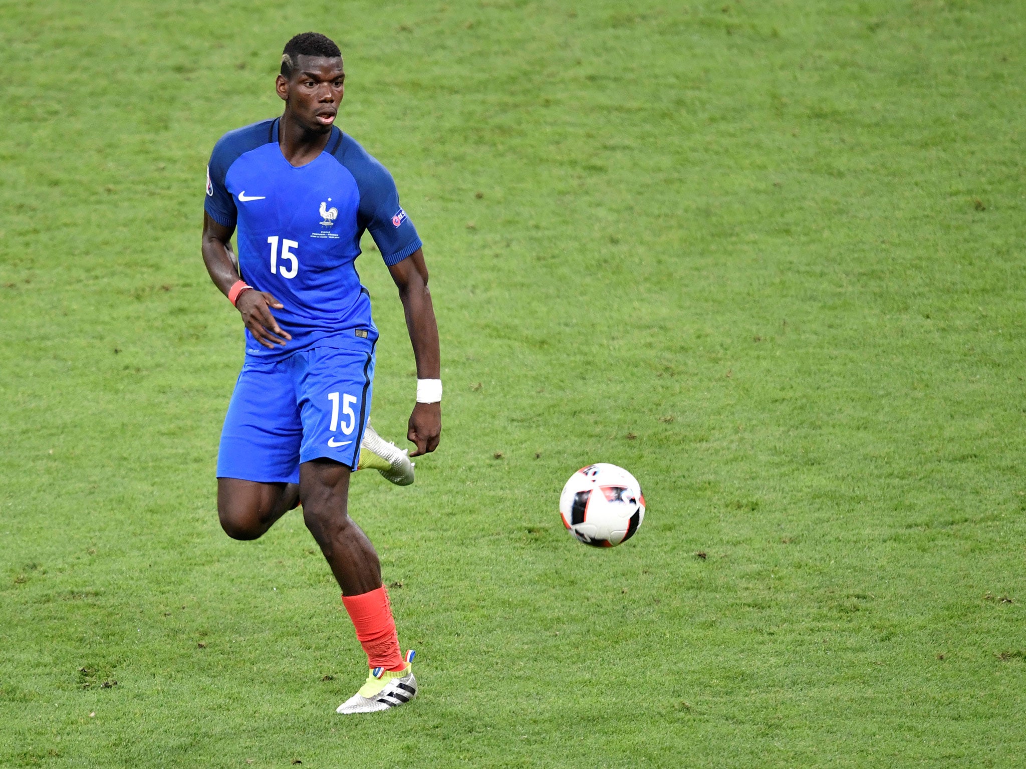 Paul Pogba during France's 2016 Euro final
