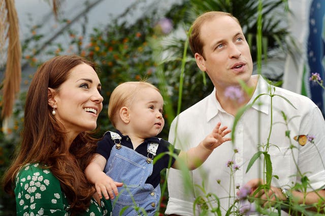 Prince George's parents: the Duke and Duchess of Cambridge