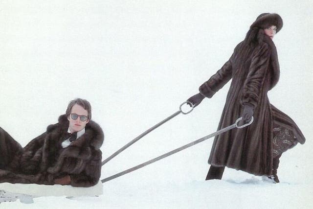 A shot from the Neiman Marcus fur catalogue, 1977