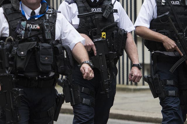 Armed patrols have been increased in London
