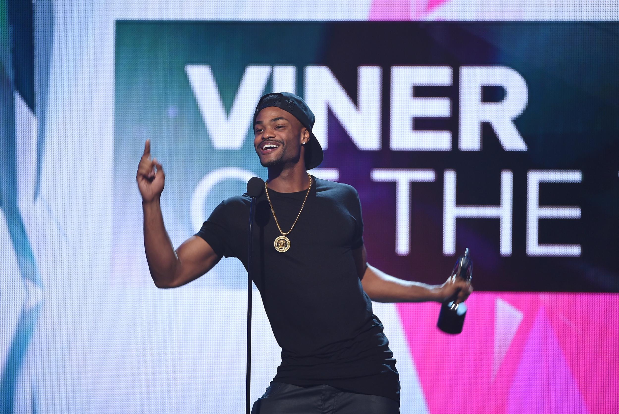 Internet personality Andrew B. Bachelor, aka King Bach accepts the award for Viner of the Year at VH1's 5th Annual Streamy Awards at the Hollywood Palladium on Thursday, September 17, 2015 in Los Angeles