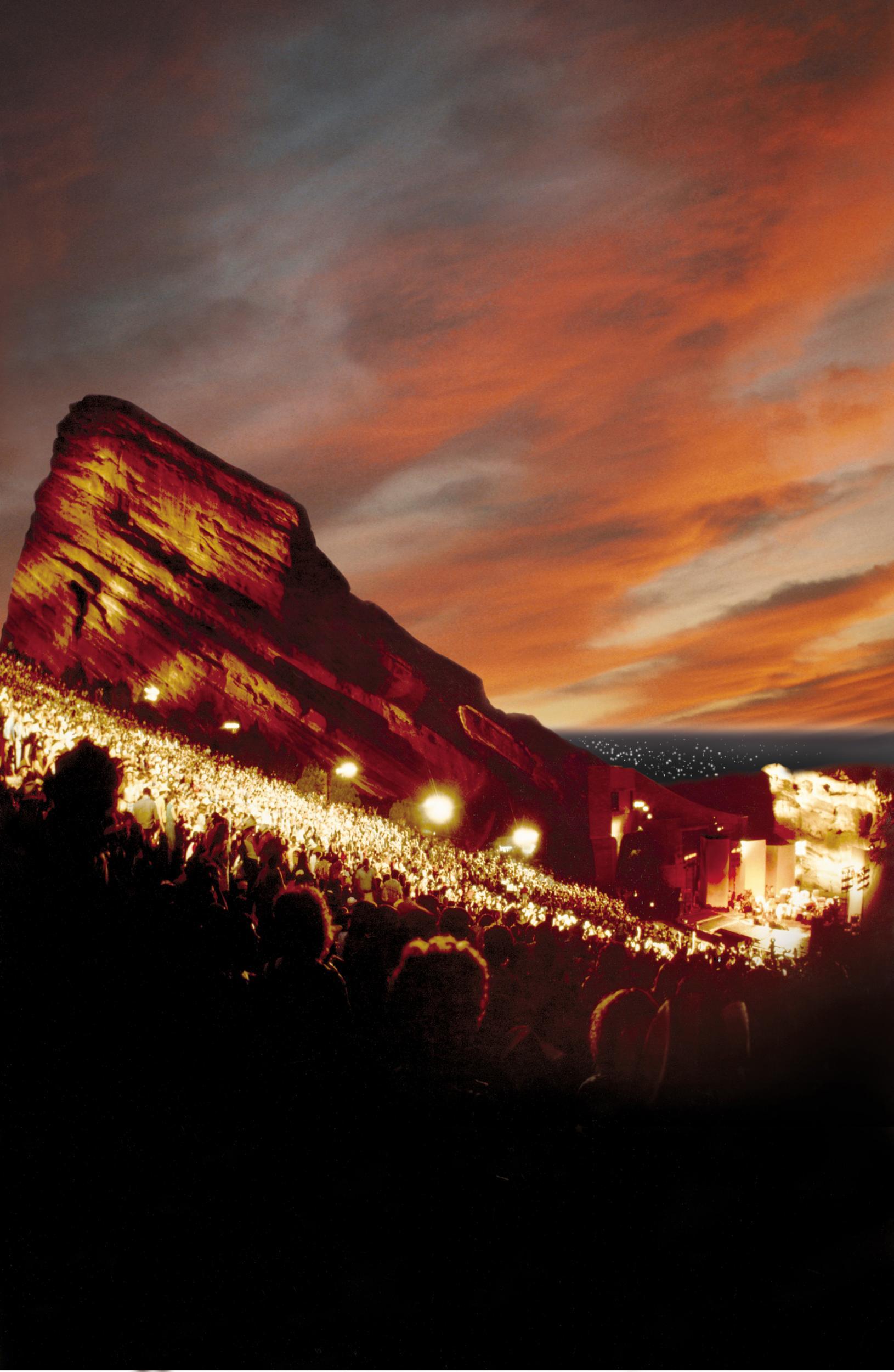 The stunning Red Rocks amphitheatre is the most picturesque place to see a show