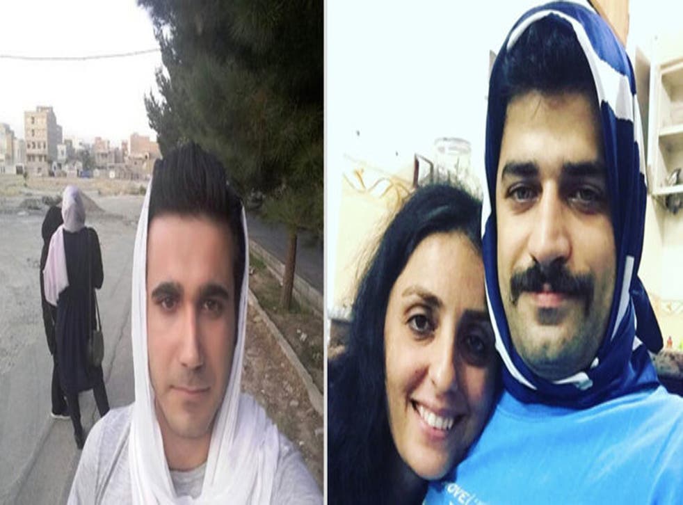 Men in Iran are wearing hijabs to show support for their female friends, family members and wives