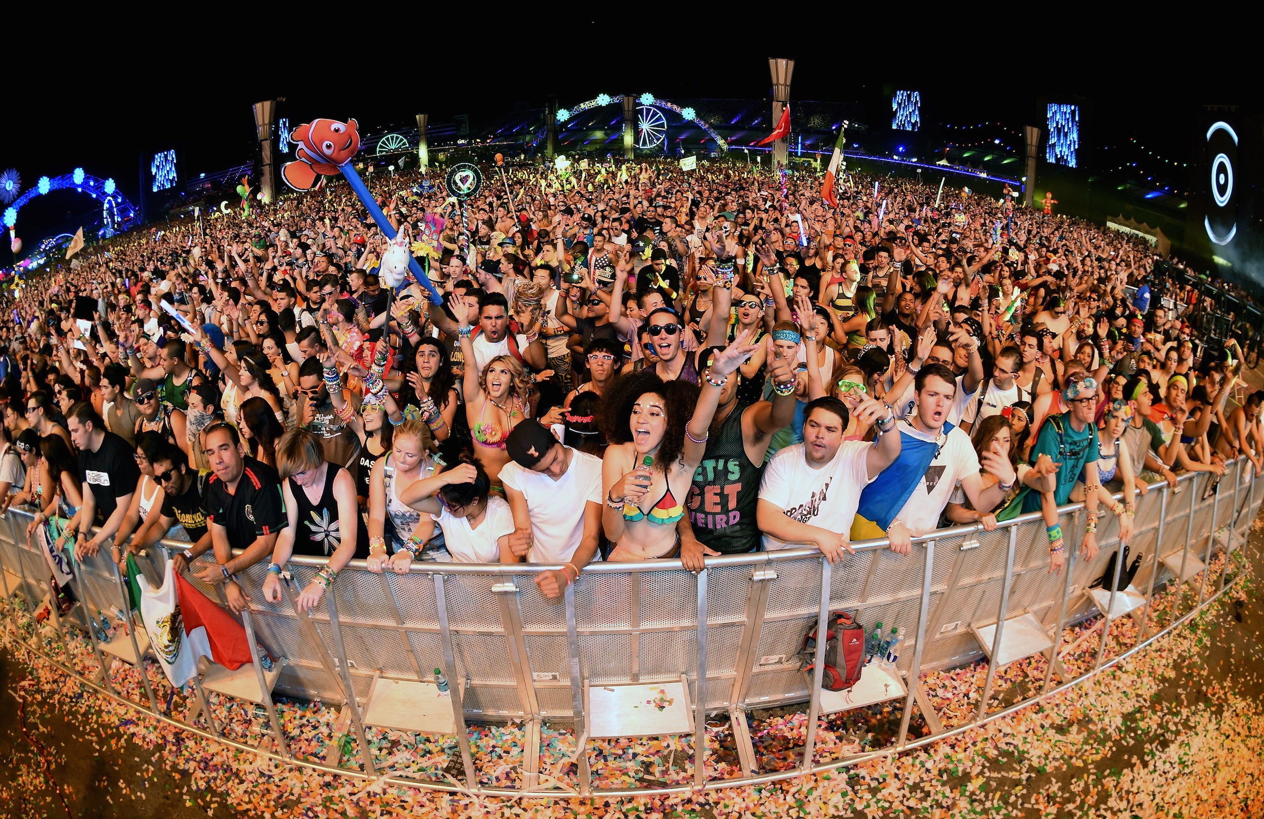 Music lovers enjoy the Electric Daisy Carnival in Las Vegas