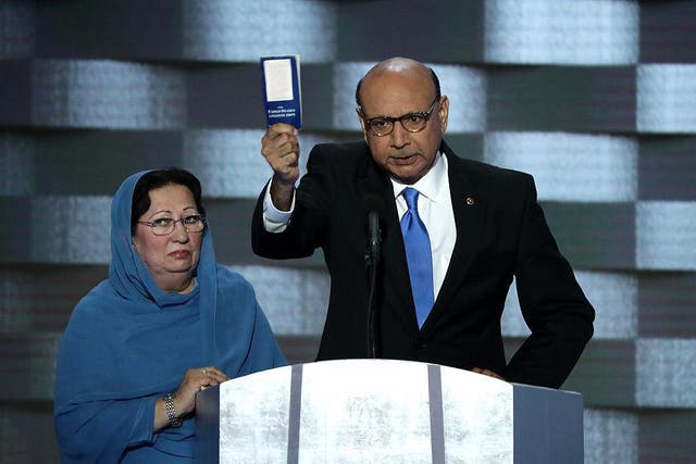 Khizr Khan encouraged the Republican to learn about the founding American values