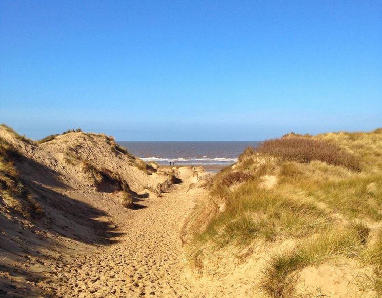 Sand dunes at Formby