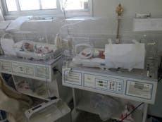 Syria civil war: Russia and Assad regime blamed for air strikes that killed two at maternity hospital in Idlib province