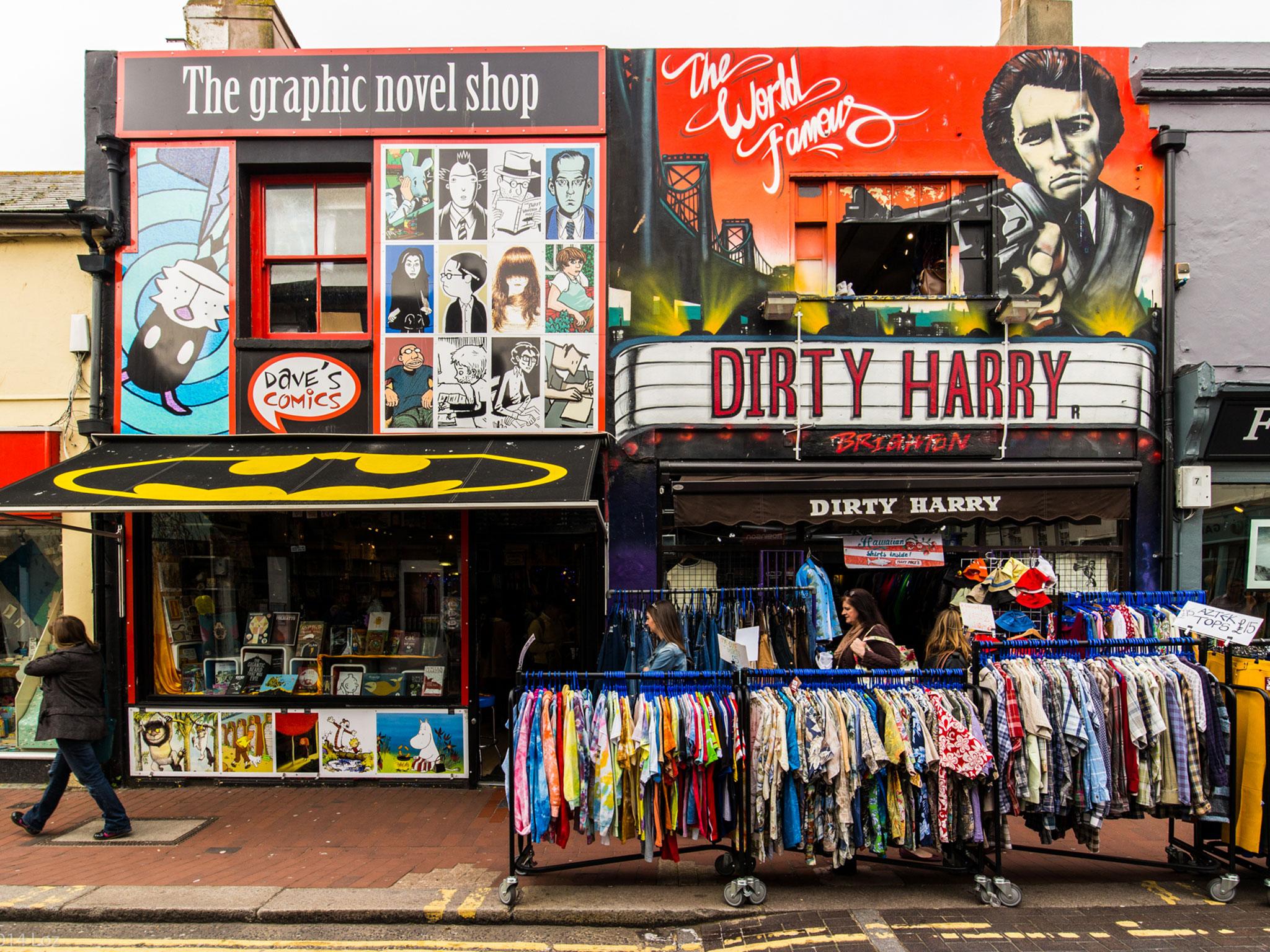 The North Laine in Brighton, which is at the heart of the city's alternative scene.