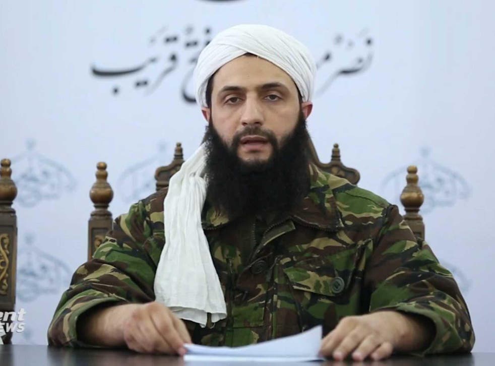 Jabhat al-Nusra leader Abu Mohammad al-Jolani announces the group's new name