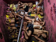 Harrowing photos from inside Filipino jail show reality of Rodrigo Duterte's brutal war on drugs